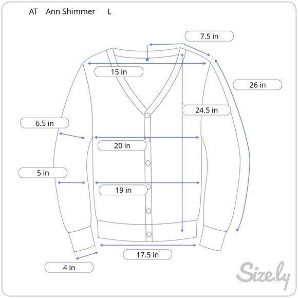 Black Shimmer “Ann” Cardigan - Picture 6 of 7